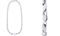 Macy's Men's Polished Link 24" Chain Necklace in Sterling Silver